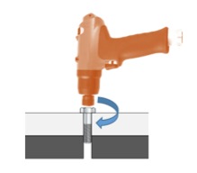 Test eines hydraulischen impulsschraubers