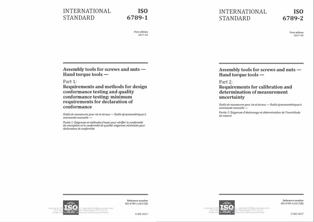 Norma UNI EN ISO 6789:2004 e Certificato di Taratura