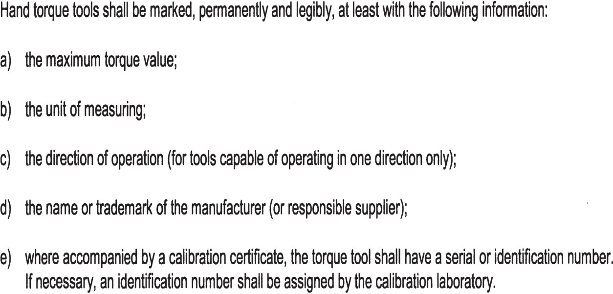 Directive ISO 6789: 2003 and the calibration certificate