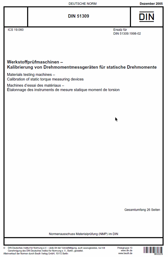 Richtlinie DIN 51309: 2005 und das Kalibrierzertifikat Richtlinie DIN 51309: 2005 und das Kalibrierzertifikat